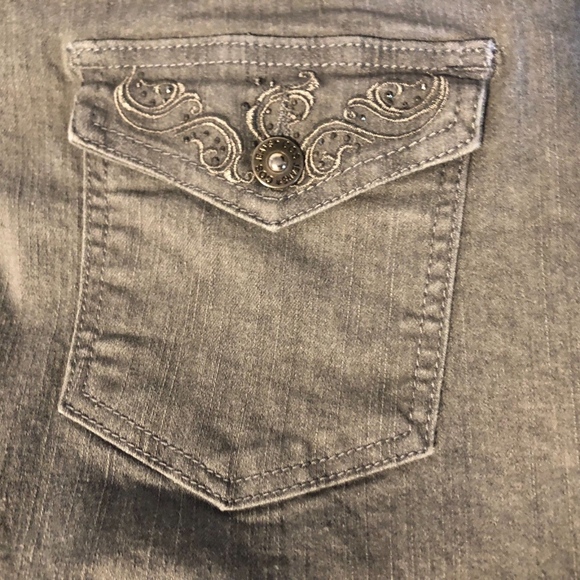 Cos Jeans Sz 12 P Gray Bling down Side Jeans buckl - Picture 4 of 7